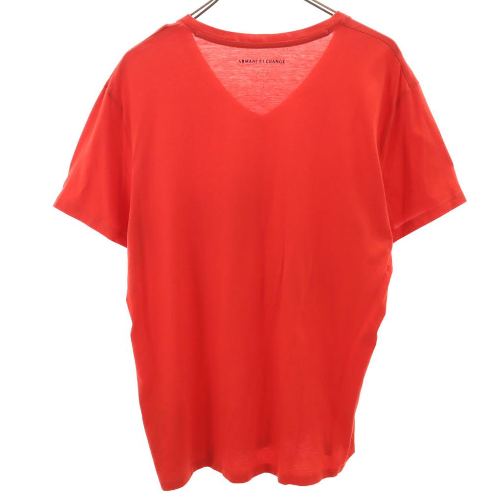ARMANI EXCHANGE Short sleeve V neck T-shirt L Red Men's Used