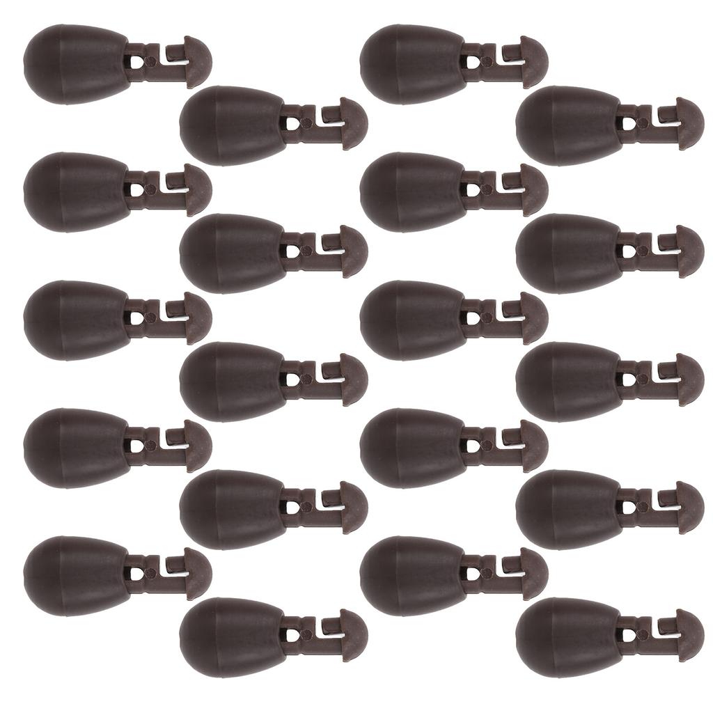 ABS Beads Carp Match Stopper Fishing Connector Beads for Hook Links Fishing AccessoryBrown Large
