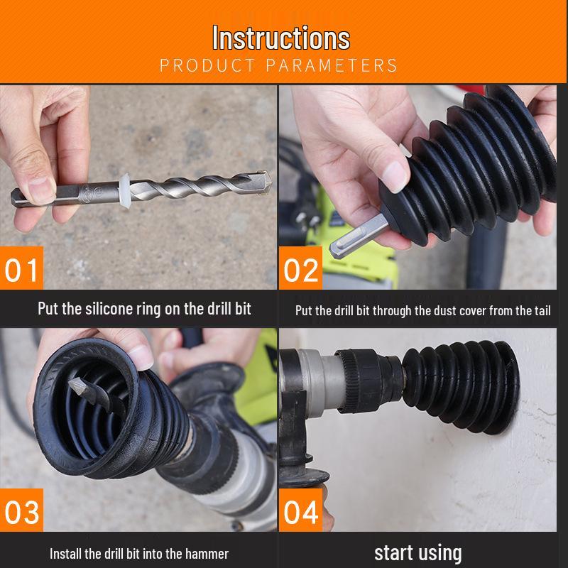 Electric Drill Dustproof Hammer Cover for Ceiling Punching