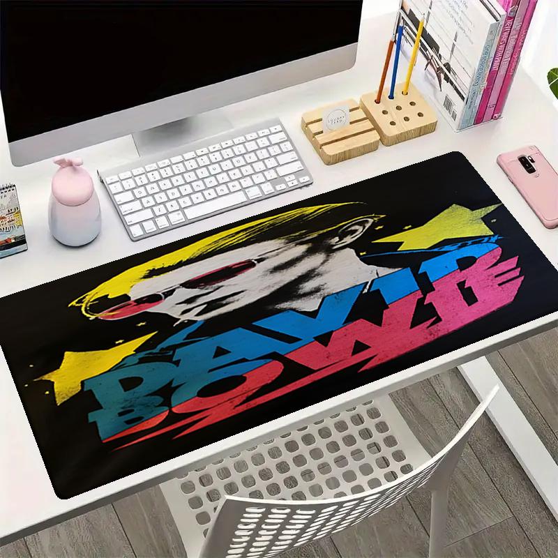 David Bowie Theme Mouse Pad, Non Slip Rubber Base, Multifunctional Office & Home Decor, Perfect for Workspace Personalization.