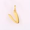 Plain Metal Pendant 925 Sterling Silver Gold Plated Minimalist Jewelry Gift for Her