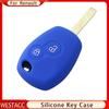 Silikonowa obudowa kluczyka do samochodu Shell Fob dla Renault DACIA Scenic Megane Kangoo Sandero Captur Twingo Modus Protector
