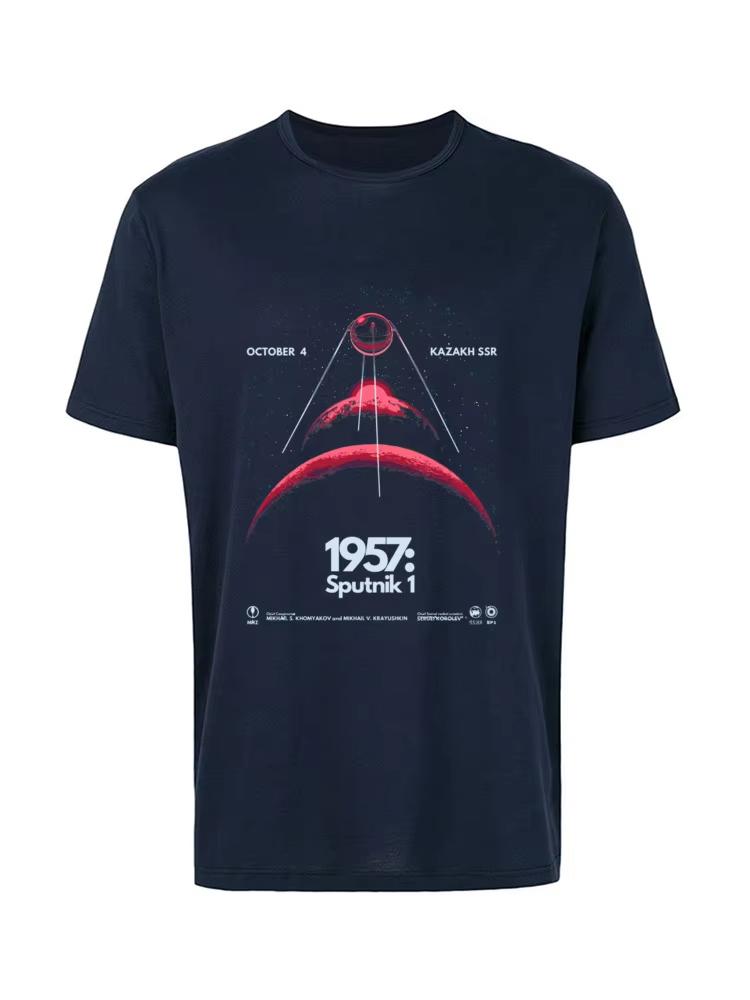 

Soviet Sputnik Artificial Satellite Space T Shirts Father Tee Shirts 2019 Newest 100 Cotton Fabric Men Top Tshirts Customized 4XL
