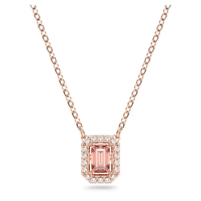 Voguish Fashionable Trend Women 'S Jewelry Colorful Crystal Stone Necklaces Shiny Rings Big EarringsFashion Necklaces