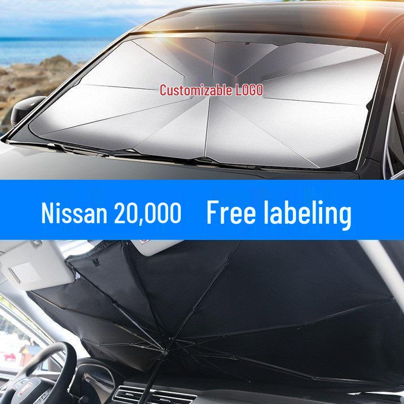 Car Windshield Sunshade - Titanium Silver Heat Insulation Visor