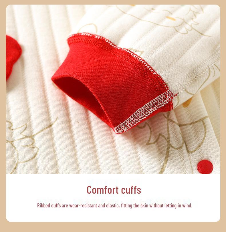 Newborn Quilted Winter Warm Set: Two-Piece Snap Crotch Baby Clothes for Autumn/Spring