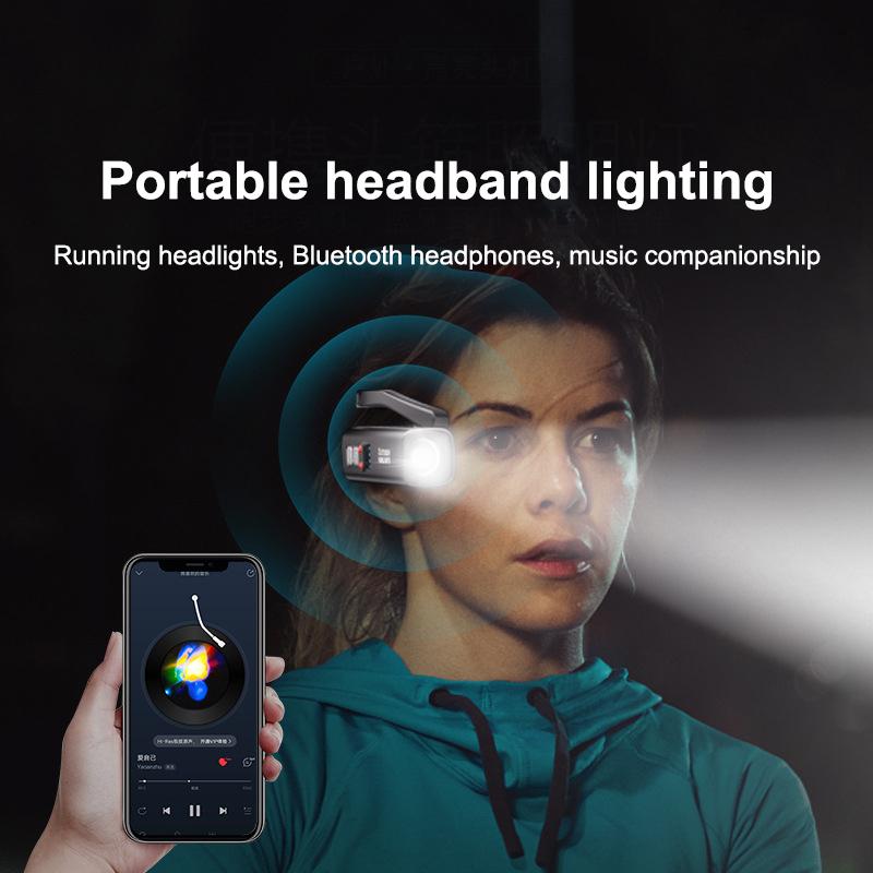 Rechargeable Waterproof Head Flashlight Ear Clip Headlamp– Bright LED Headlight For Fishing Hiking Running Cycling Outdoor