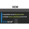 SUNTOUR XCM MTB Fork 26 27.5 29 inch Shoulder Control Locking Mechanical Aluminum Oil Spring Fork 100mm
