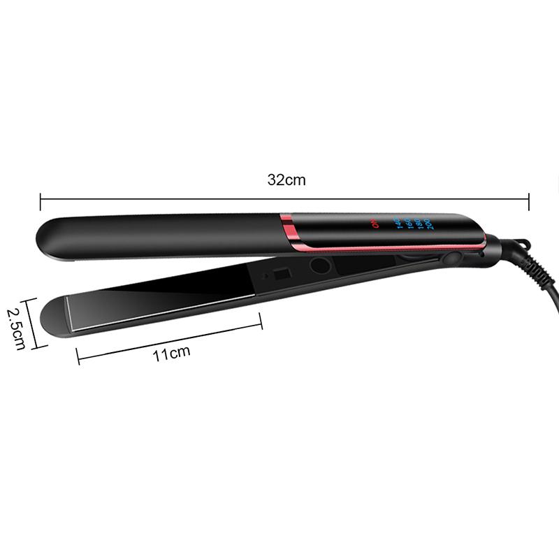 Professional Hair Straightener Ceramic Ionic Fast Heat-Up Hair Flat Iron Negative Ion Iron Lcd Display Hair Straightener