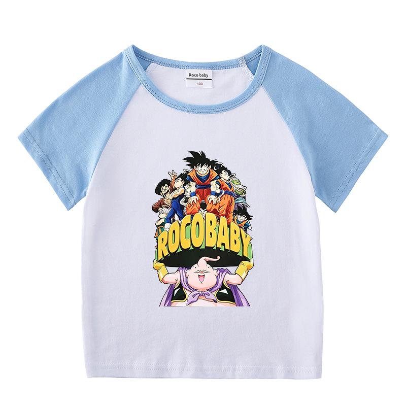 Children's Color Block Summer Sports Set: Hot Pants & Short Sleeve T-shirt for Boys and Girls