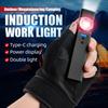 Multi-functional Portable Mini Rechargeable Magnetic Work Light Outdoor Strong Dual Light Source Flashlight TYPE-C