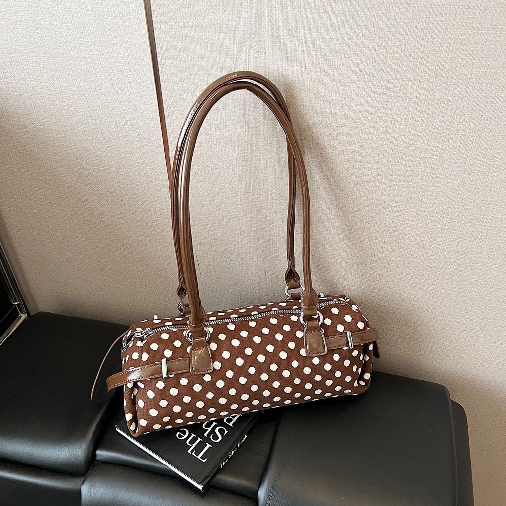 Fashion Dot Shoulder Bag New Design Sausage Armpit Bag Luxurious PU Round Dot Dot Shoulder Armpit Bag High-end Women Handbag