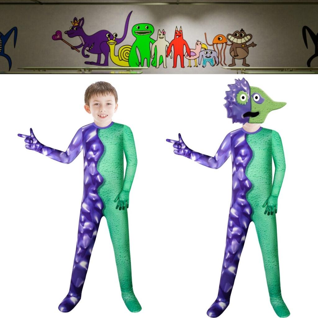 2023 Kinder Bühnenauftritt Kostüm Ld138 Lila Cartoon Garten Kostüm für Jungen und Mädchen