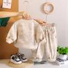 Kids Casual Long-Sleeve Set, Comfortable Daily Wear Outfits