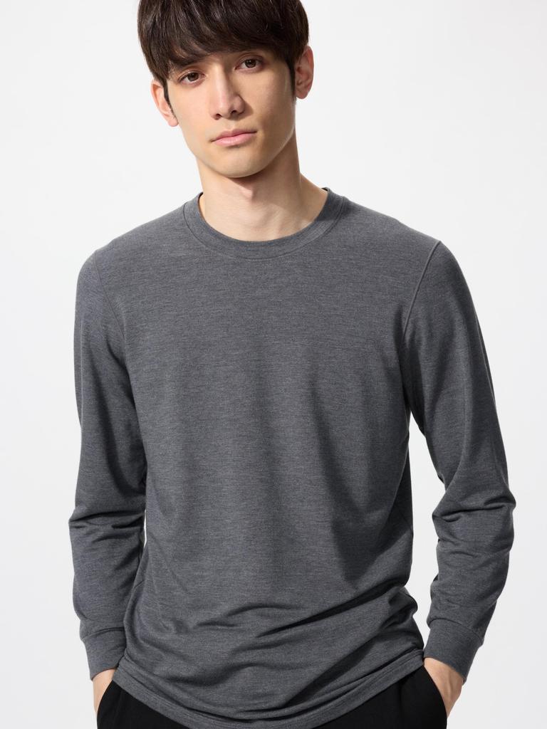 Uniqlo Warm HeaTTech CoTTon Crew Neck T 3 4 Sleeve