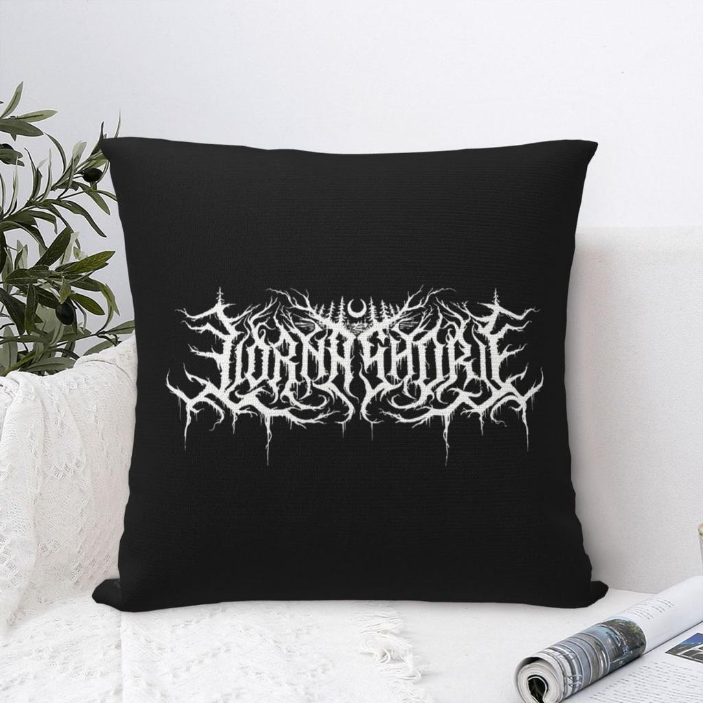 Lorna Shore Logo In White Square Pillowcase Cushion Cover Pillow Case Throw Pillow Cover for Home Bedroom Car