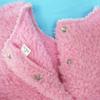 Girls Long Sleeve Coral Fleece Suit Christmas Autumn Winter Girls Coral Fleece Knit Inside + Outside Two Piece Set
