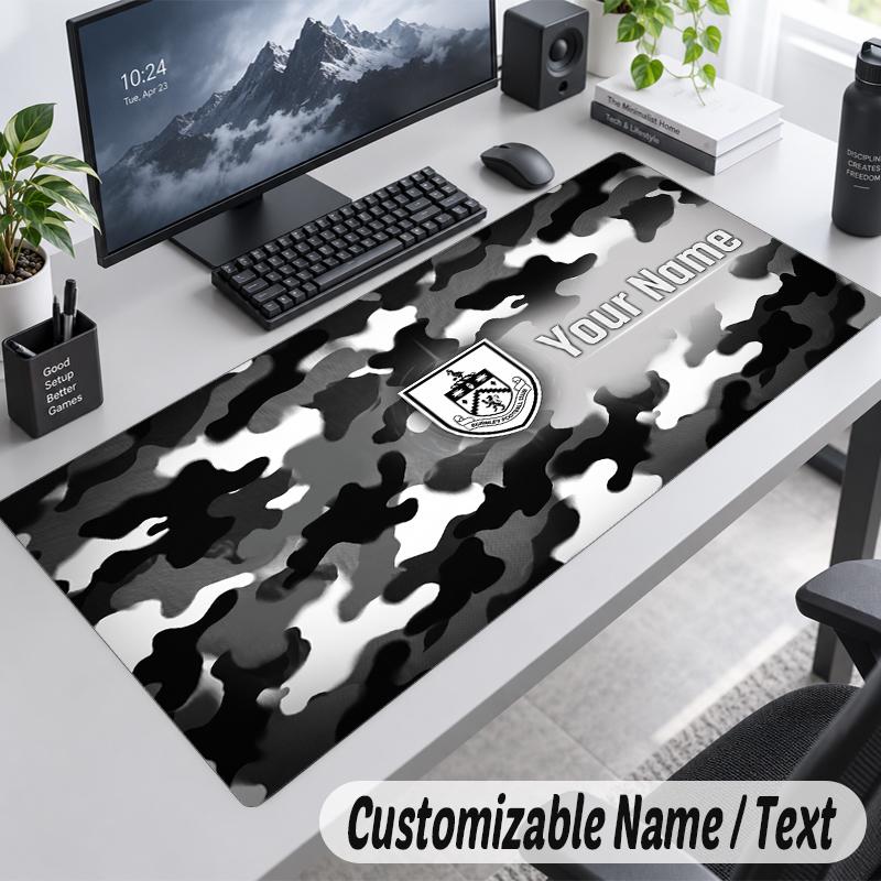 Custom Name Text Mouse Pad Burnley Football Personalized Desk Pad For Work And Gaming