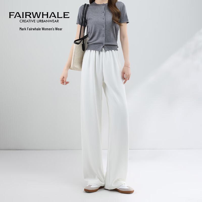Mark Fairwhale Women s High-Waist Wide-Leg Pants L