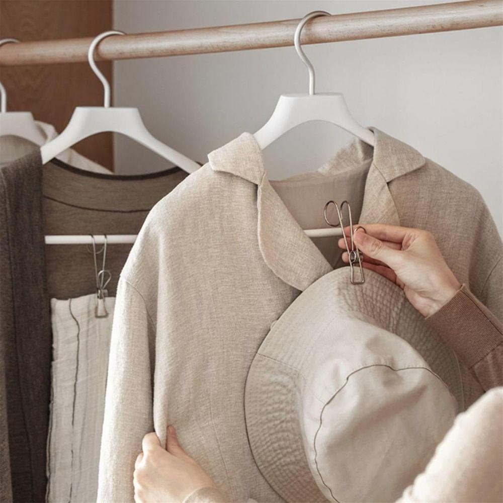 6Pcs Durable Long Tail Clip Organizer Metal Clothespins Multifunctional Towel Organizer  Closet