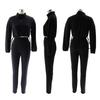 TW502 Women's European-American Autumn/Winter Fashion Sports Hoodie & Pants Set