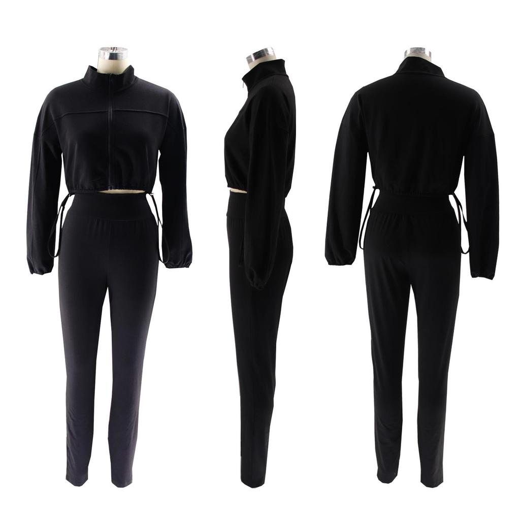 TW502 Women's European-American Autumn/Winter Fashion Sports Hoodie & Pants Set