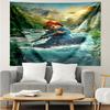 Paddington-Bear Print Tapestry, Backdrop, Easy Setup, Ideal for Bedroom, Office & Living Room, with Aesthetic Wall Hanging Decor.