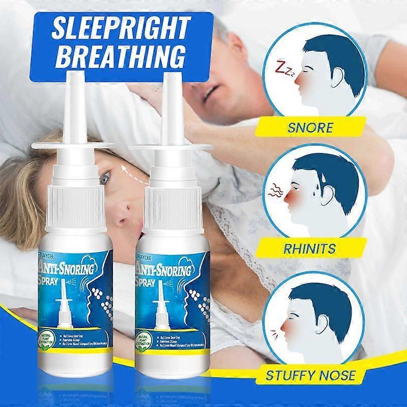 Anti Snoring Spray for Men - Stop Snoring Immediately & Sleep Well All Night - Fast Acting Snoring Solution - Effective Snore Relief Spray