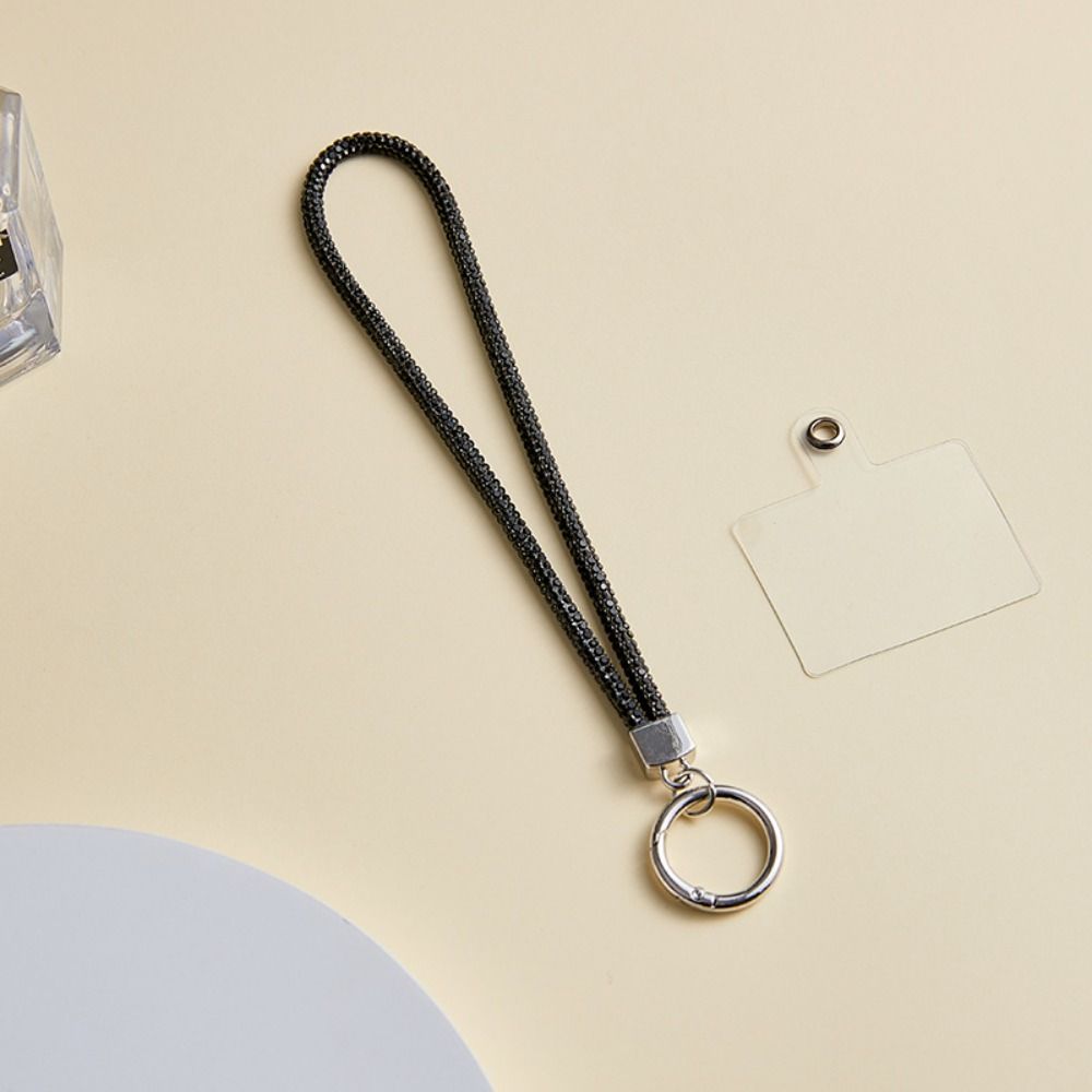 Handheld Glitter Rhinestone Phone Lanyard Hanging Cord Mobile Phone Chain  Girls New Year Gift