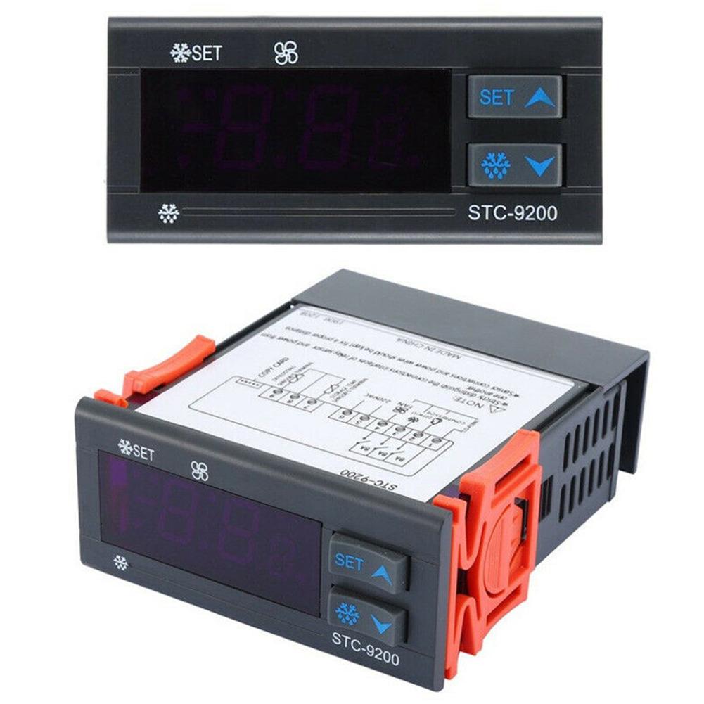 AC 220V STC9200 Digital Temperature Controller for Efficient Temperature Management with Dual Sensors and Defrost