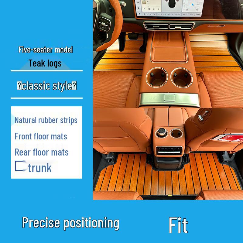Ideal L8/L7/L6/L9 Solid Wood Floor Mat Pad for Cars