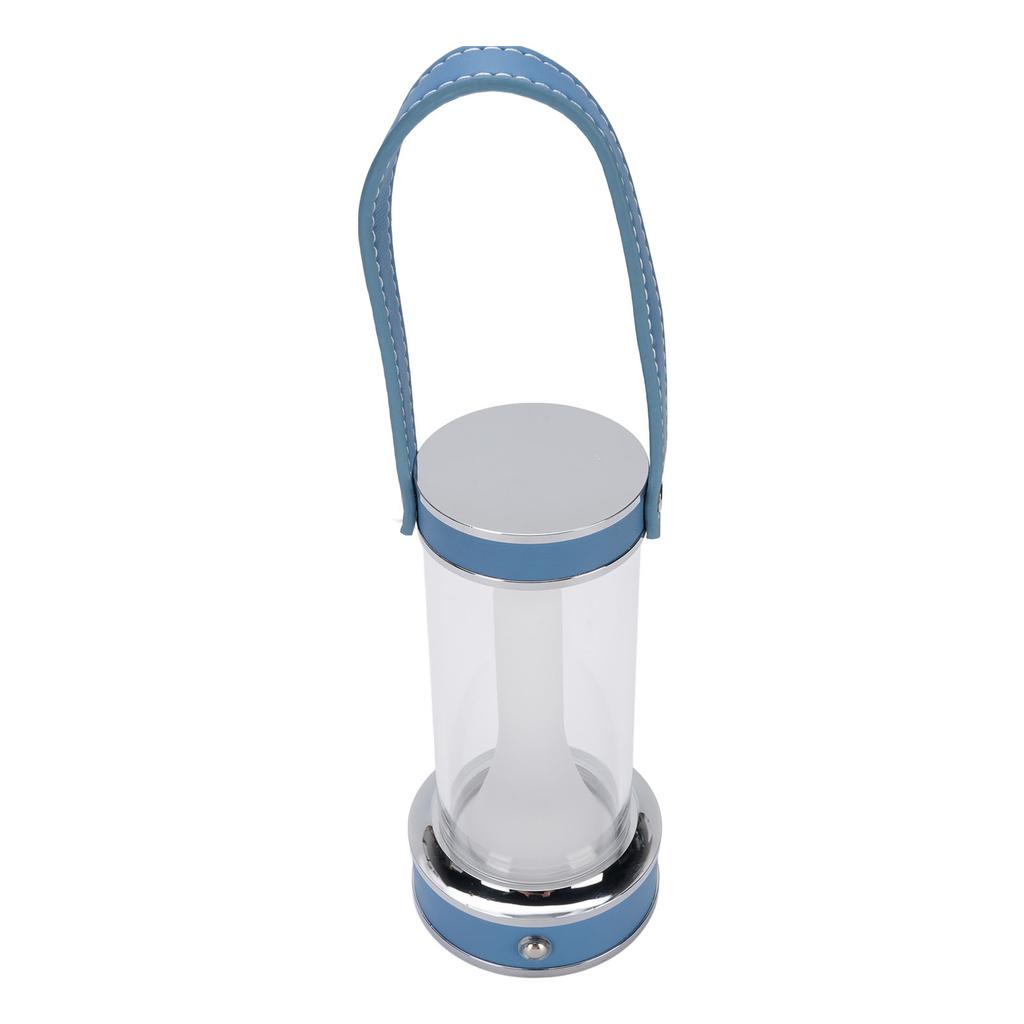 Cordless Table Lamp LED 3 Color Stepless Dimmable Rechargeable Portable Touch Table Lamp with PU Leather Handle for Bedroom Camping