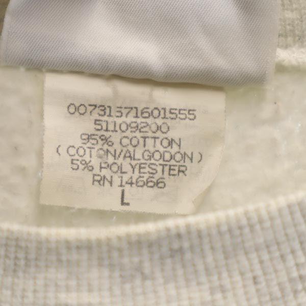 Lee 90s Old USA Made Long Sleeve Sweat Trainer L Gray Back Brushed Men's Used