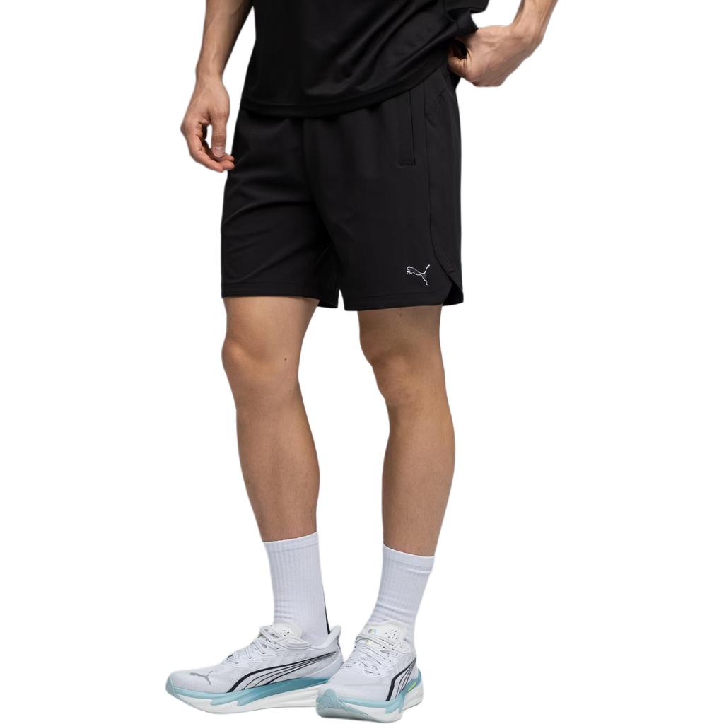 Puma Logo Elastic Waist Side Pocket Casual Shorts Men Shorts 528809-01
