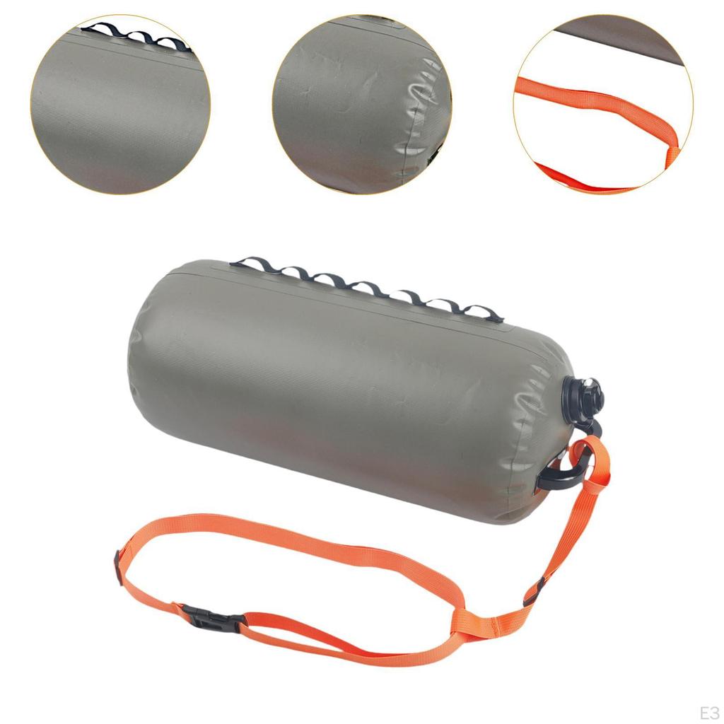 Inflatable Swimming Bag Swim Buoy Float Versatile Buoyancy Aid with Belt