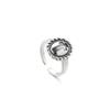 Korea Dongdaemun Ring Hip-hop Style Ins Punk Cross Retro Pattern Ring Female Trend