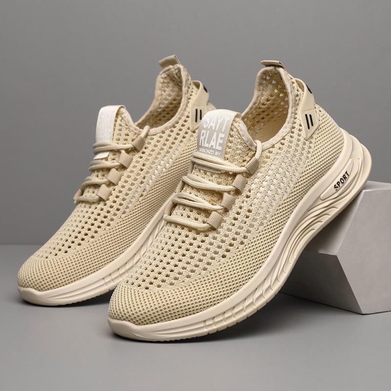 Summer breathable fly-woven sports mesh shoes comfortable soft-soled casual shoes