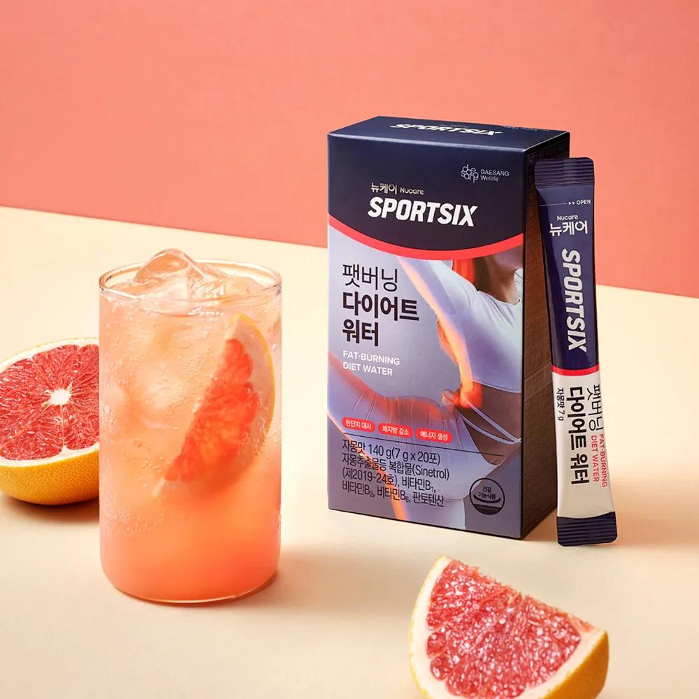 Nucare SPORTSIX Fat Burning Diet Water (7g X 20 Sticks) (10-day Supply)
