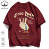 Hot selling prints in Russia T-Shirts Unisex Retro Oversized Short Sleeves Fashion Couple Clothes Unisex Simple Basics Clothing