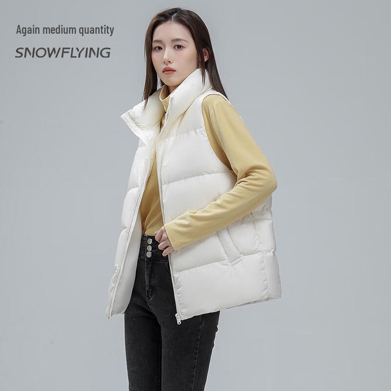 SNOWFLYING Women's 2024 Winter Stand-up Collar Down Vest X42133102FX