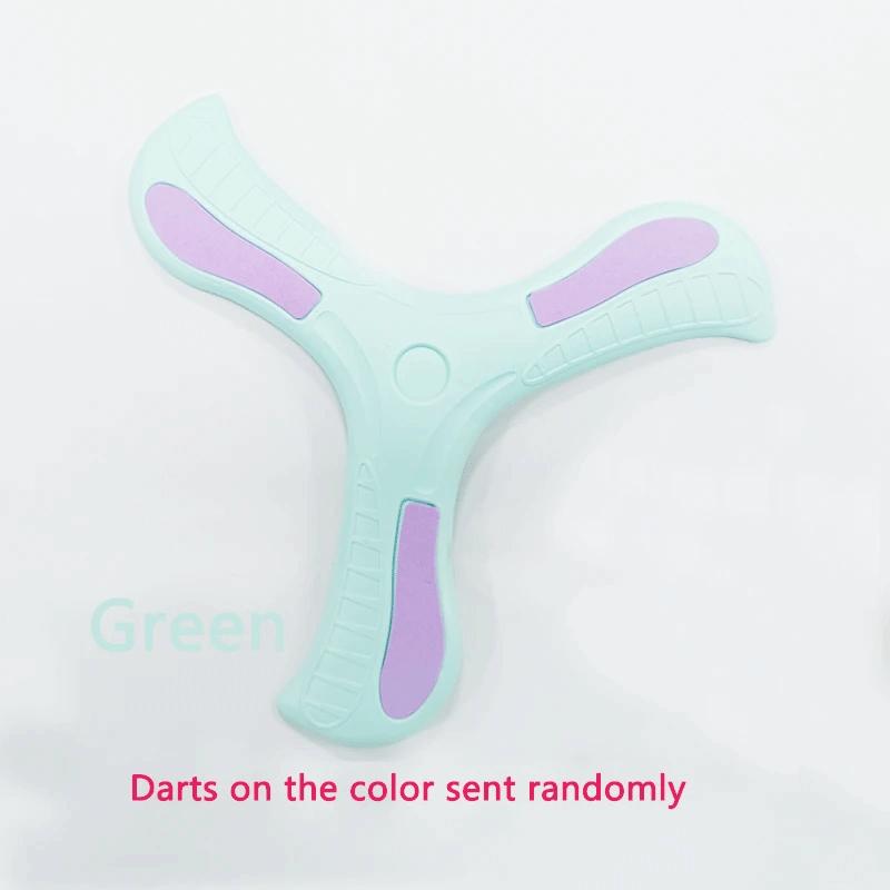 Light Boomerang Soft Three-leaf Cross Adult-kids Interactive Outdoor Toy Early Education Puzzle Decompression Gift