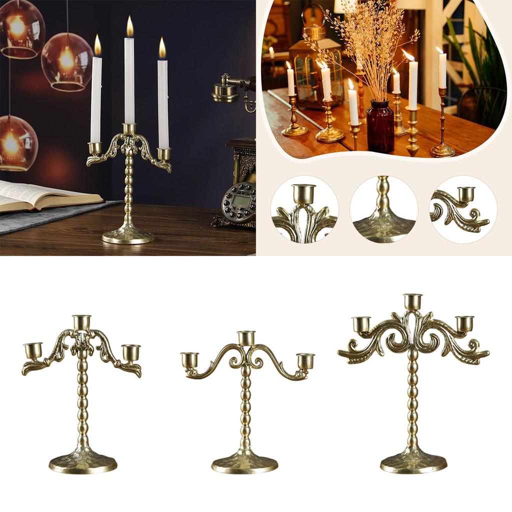 Candle Holder Ornament, Lightweight, Sturdy, Candlestick Holder, Candle Stand, Home Decoration for Dining Room Living Room