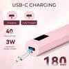 USB Rechargeable Mini Handheld Nail Drying Lamp LCD Display Home Use Nail Polish Quick-Dry Lamp