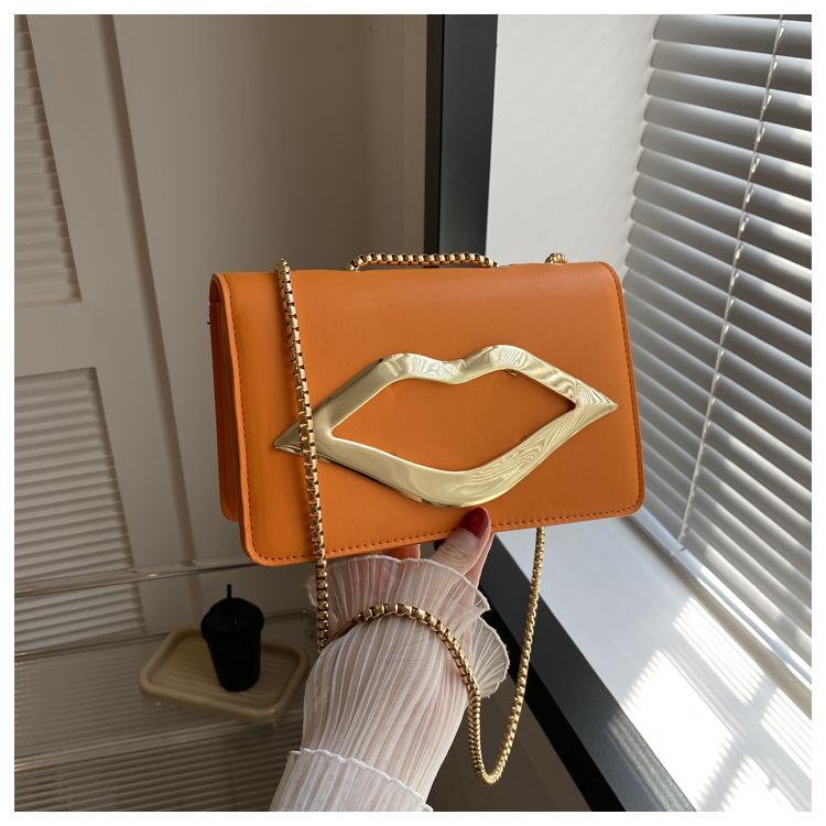

Популярна цього року сумка через плече 2024, нова осінь, жіноча модна проста маленька квадратна сумка, повсякденна приміська сумка помаранчевий