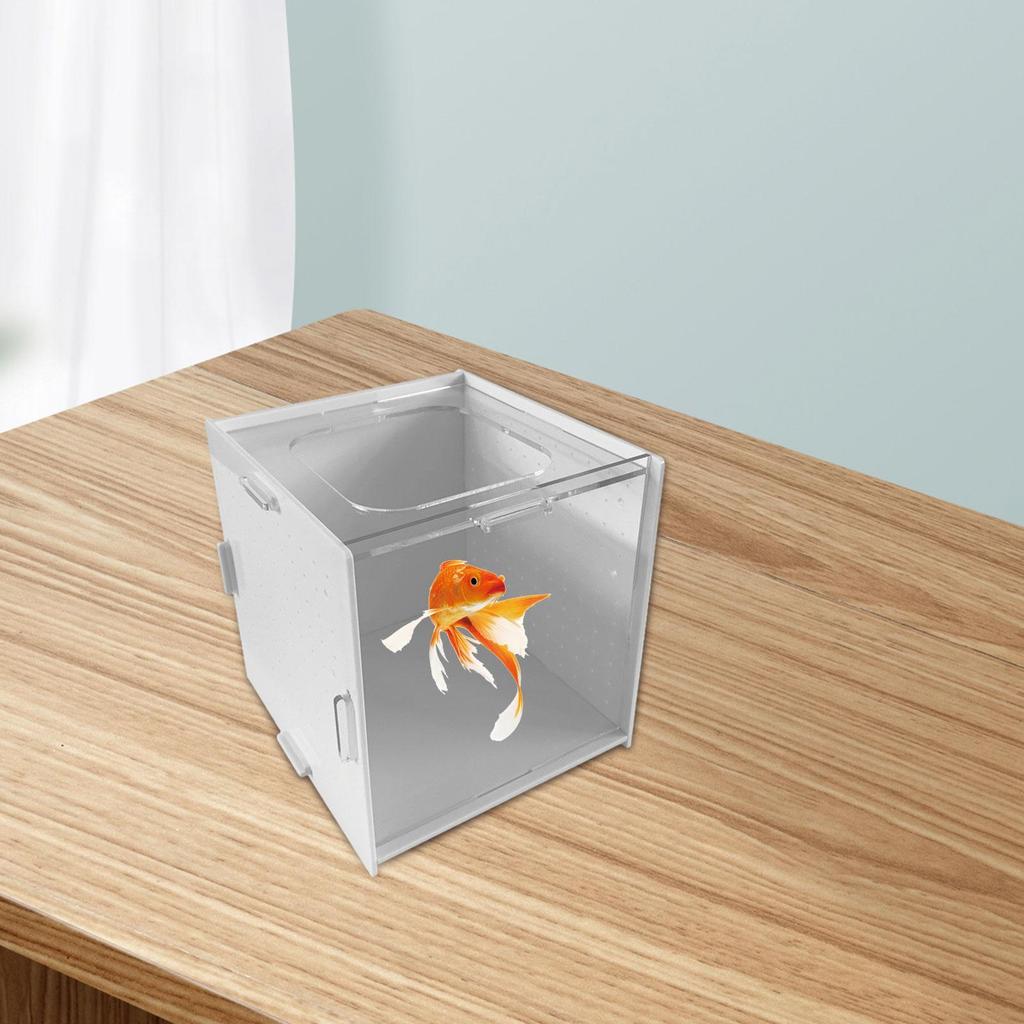 Aquarium Breeder Box Incubator Acrylic Easy Installation Nursery Transparent Hanging Hatching Box for Betta Guppy Clownfish
