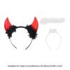 Unisex Halloween Angel Aureole Devil Horn Shape Hairband Movie Cosplay Devil Hairband Goth Cosplay Costume Headpiece