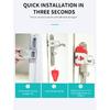 Portable Door Lock Double Hole Security Door Locker Safety Latch Metal Lock Home Room Hotel Anti Theft Security Lock Interior Mirrors 6