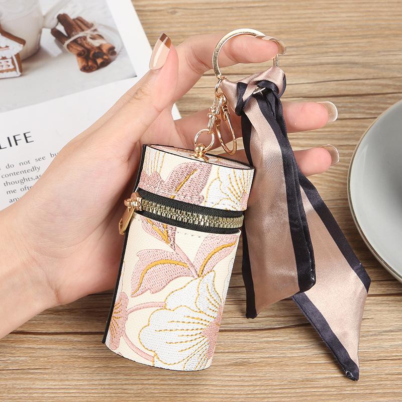 1PC new women's fashion change bag retro cute girl mouth red envelope student portable wallet earphone bag key bag
