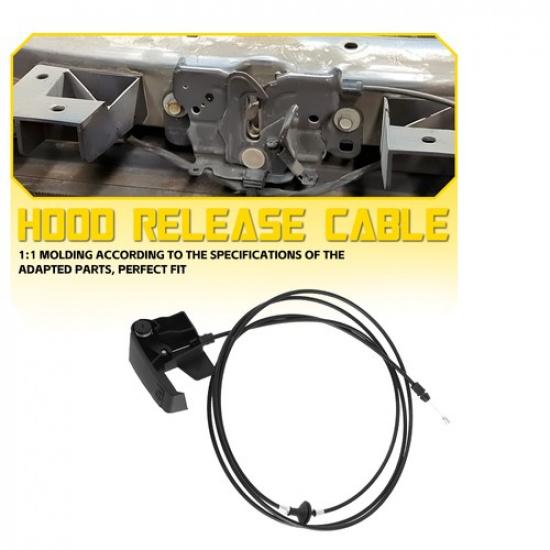 Hood Latch Release Cable W/ Handle For Cadillac Escalade Chevrolet GMC 2007-14 K