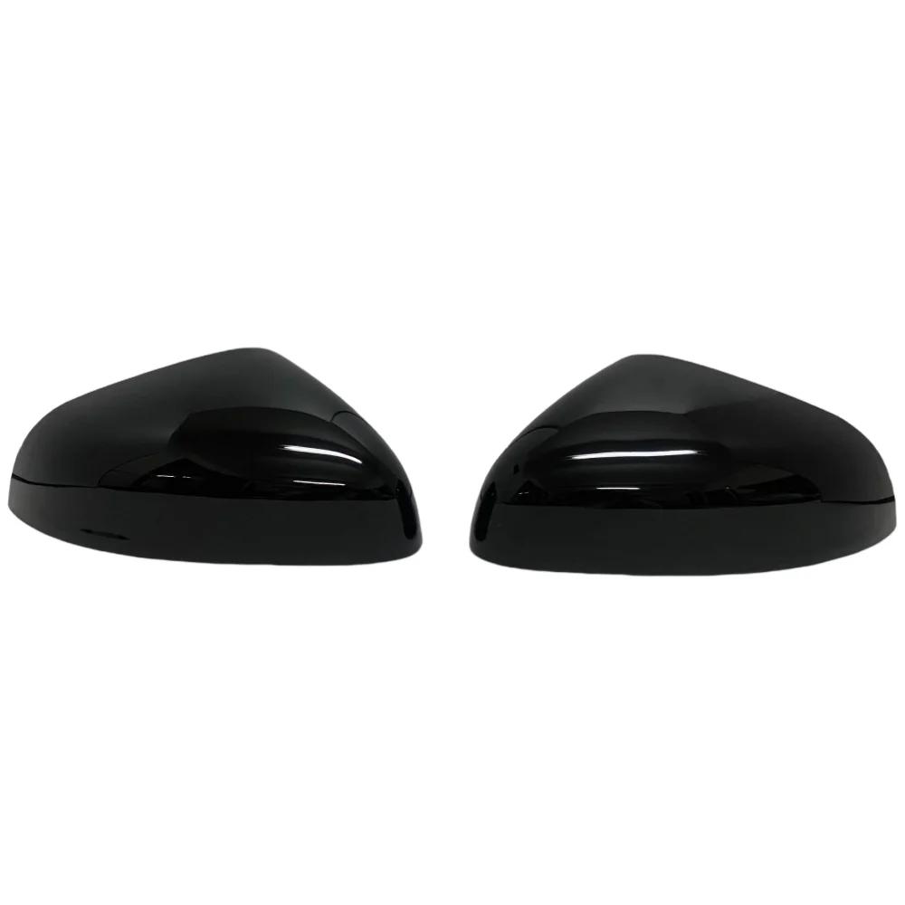 Car Decoration Door Mirror Shell For Ford Puma Years -2024 Carbon Fiber Glossy Black Car Rearview Accessories